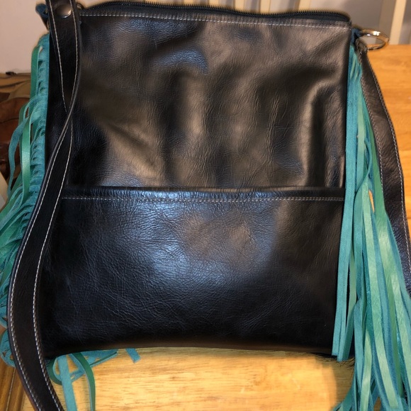 Holy Cow Couture Green and Black Crossbody Bag - Picture 5 of 7